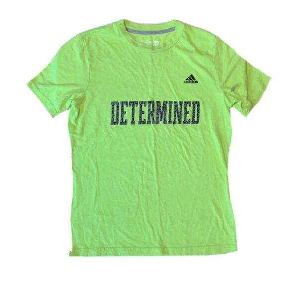 Boys Adidas neon green t-shirt size L - Picture 1 of 3